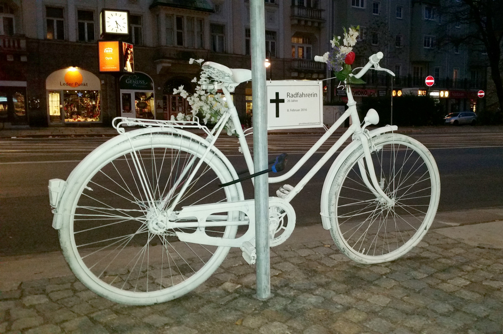 Ghostbike Bautzner/Rothenburger Str.